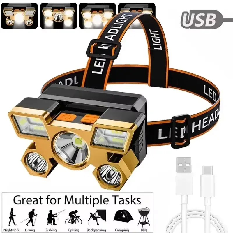 Leistungsstarke wiederaufladbare Kopf-Taschenlampe zum Angeln, LED-Scheinwerfer, Nitecore, Camping-Scheinwerfer, Jagd-Taschenlampe, Wandern, vordere Laternen