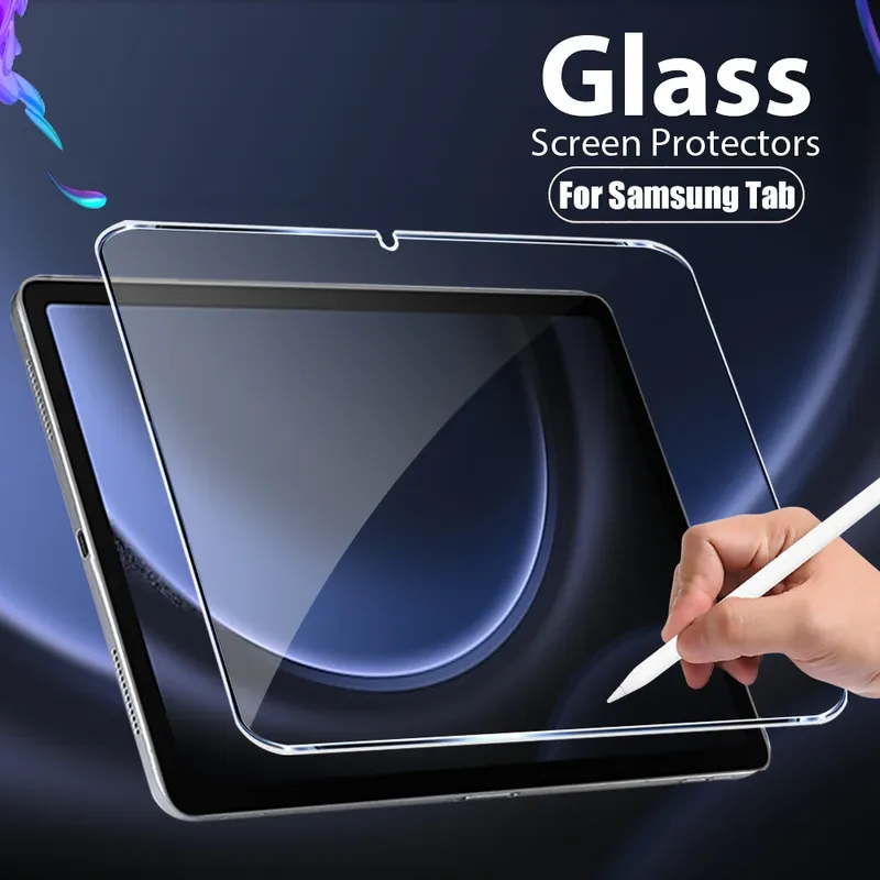 Displayschutzfolie aus gehärtetem Glas für Samsung Galaxy Tab S6 Lite A9 Plus S8 S9 Plus Ultra S7 Fe S9 Fe 12,4 A8 S10 S11 Film