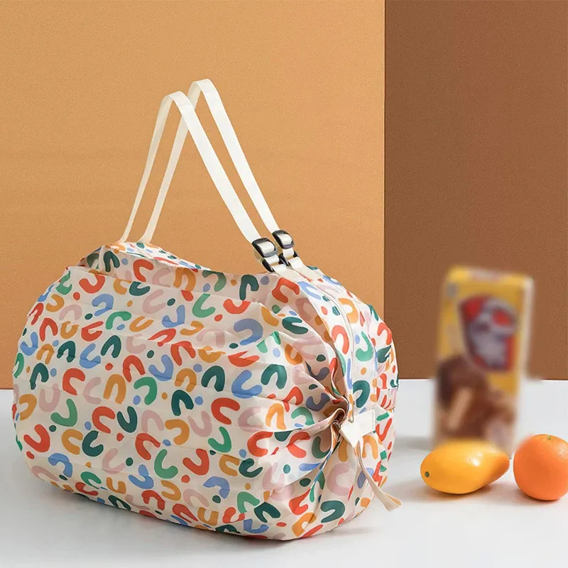 Faltbare Einkaufstasche, wasserdicht, für Reisen, tragbare Aufbewahrungstasche, Strandtasche, Supermarkt, Lebensmittelgeschäft, Einkaufstasche