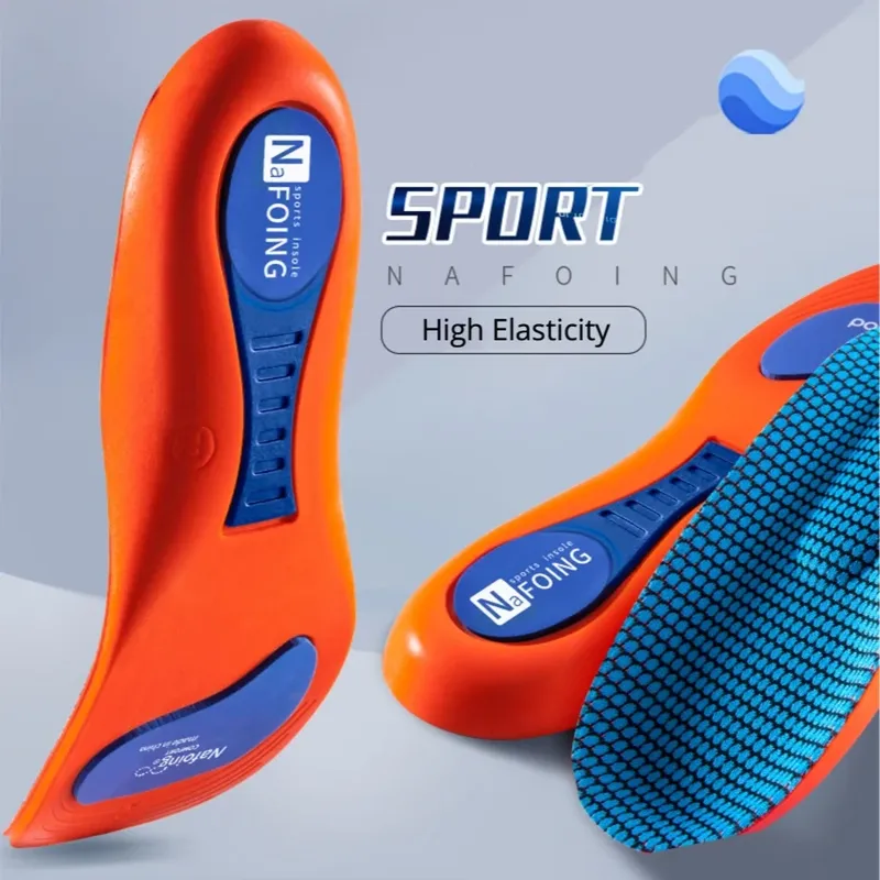 Orthopädische Sportelastizität Einlegesohlen für Schuhe Sohle Unisex Technologie Stoßdämpfung Atmungsaktive Laufeinlagen