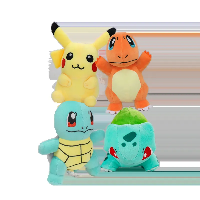 Charm ander Squirtle Bulbasaur Plüsch tier Anime Figur Modell Kinder Geburtstags geschenk Anime ausgestopftes Geschenk für Kinder Kinder