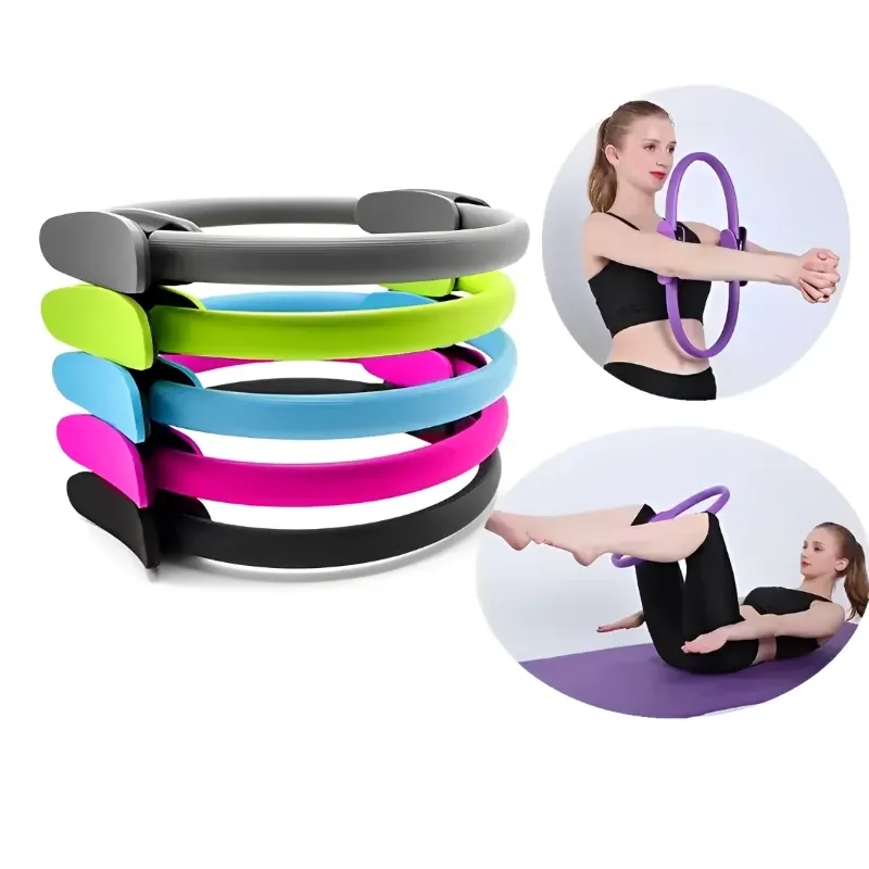 1Pcs Marke Neue Yoga Fitness Ring Kreis Pilates Frauen Mädchen Übung Hause Widerstand Elastizität Gym Workout Zubehör