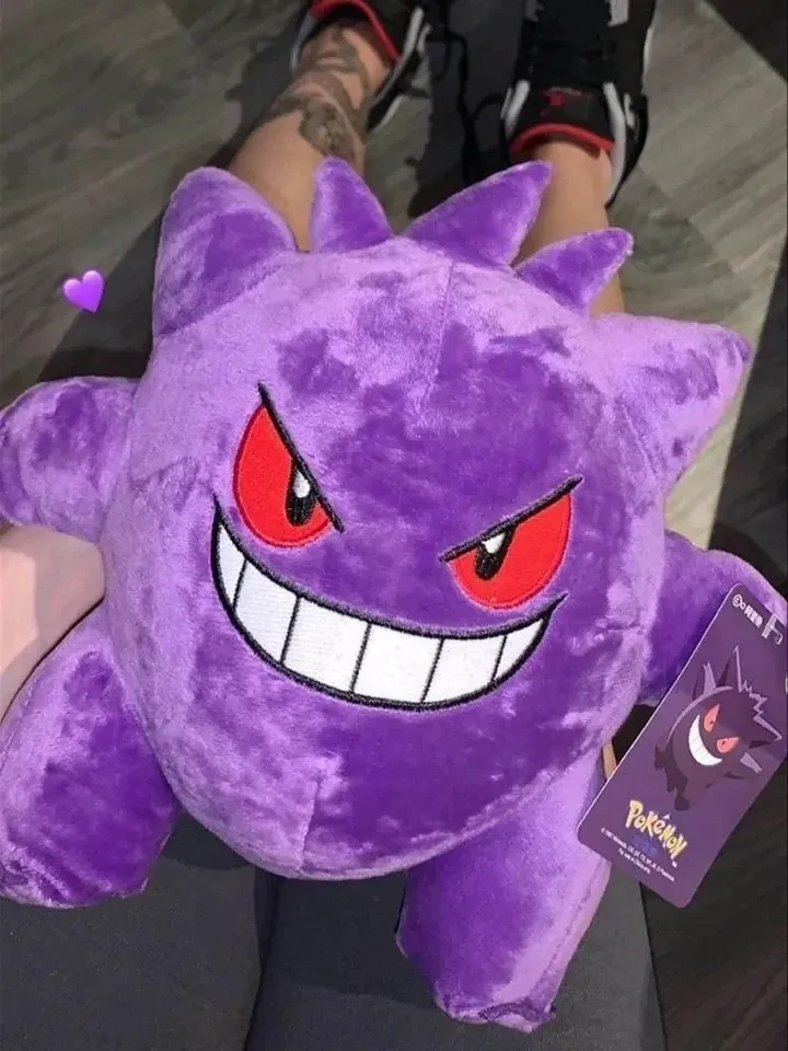 Gengar Plüschtiere Pokemon Gengar Gefüllte Puppe Teufel Peluche Lustige Anime Pikachu Plüschtiere Kawaii Hobbys Sammlung Weihnachtsgeschenke