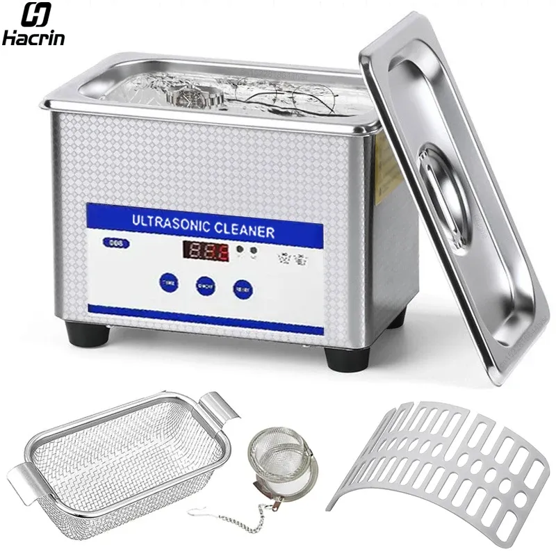 Ultraschallreiniger Ultraschall Schmuck Brillen Reinigungsmaschine 40 kHz Hochfrequenz-Ultraschallwaschbad für Brillen Schmuck