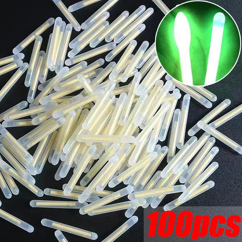 50/100PCS Firefly Fluoreszierende Stange Licht Angeln Schwimm Stange Licht Dunkle Leucht Stange Outdoor Angeln Fluoreszierende Stange Licht