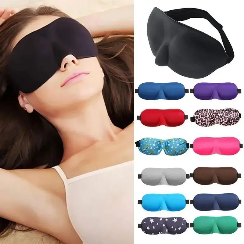 Bequeme, leichte Augenabdeckung, weiche 3D-konturierte Schlafmaske, atmungsaktiver Augenschutz für Männer und Frauen, Nachtreisen, Ruhehilfe