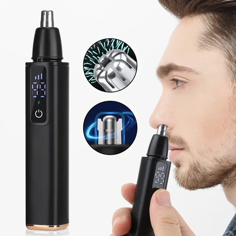 Elektrischer Nasenhaarschneider, wiederaufladbar, automatischer Nasentrimmer zum Rasieren, Unisex, professionell, waschbar, schmerzloser Nasenhaarschneider
