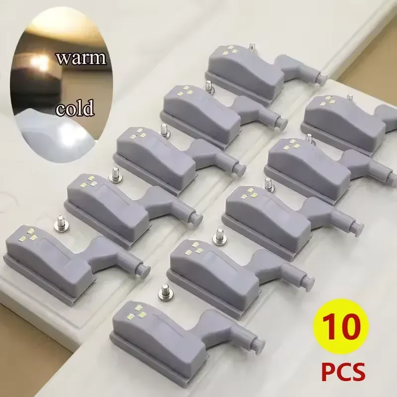 10 Teile/satz Küche Schrank Lichter LED Innere Scharnier Lampe Beleuchtung für Schlafzimmer Kleiderschrank Unter Schrank Lichter Nachtlicht