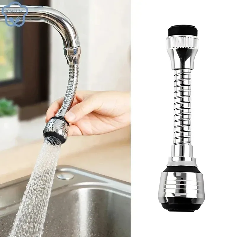 Küche Edelstahl Wasserhahn Sprinkler Wasserspargerät Verlängerung Rotierender Spritzwassergeschützter Sprinkler Spray Extender Bubbler