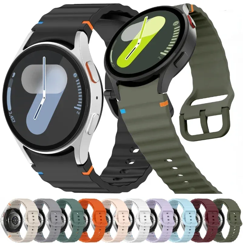 Original band für Samsung Galaxy Uhr 7/fe/5 pro/6/4 klassische 44mm 40mm Silikon Sport gürtel Armband Correa Galaxy Uhr 7 Armband