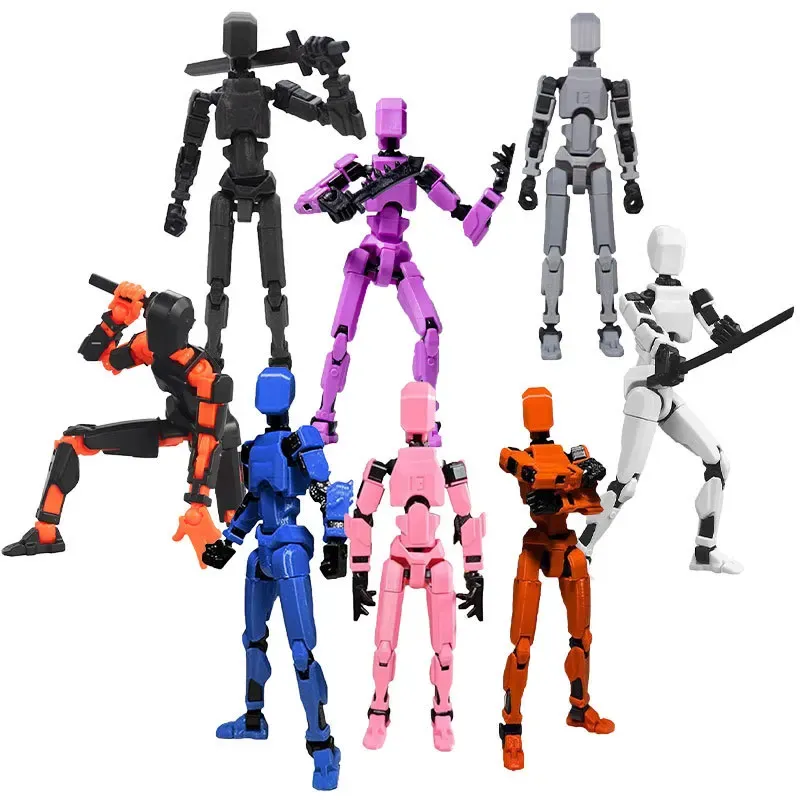 13 Actionfiguren Titan Multi-Jointed Movable Shapeshift Robot T13 Action Mannequin Charakter und Hund Figur Spielzeug Geschenke für Kinder