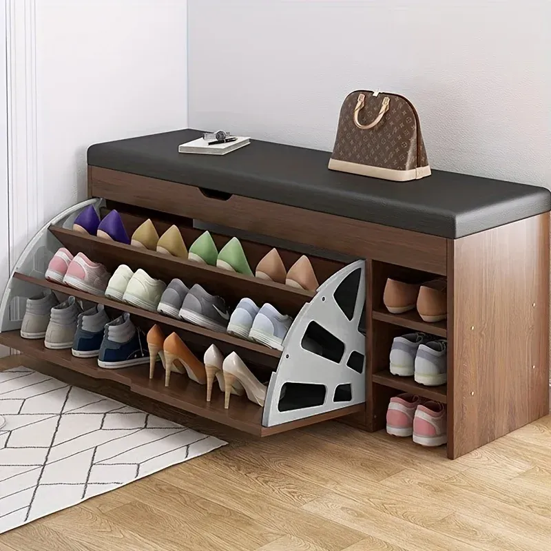 Zubehör für Klappschuhschränke, Schuhregal für Klappeimer, Zubehör für verdickte Schuhschränke aus Edelstahl, verstecktes Klappregal für Hardware