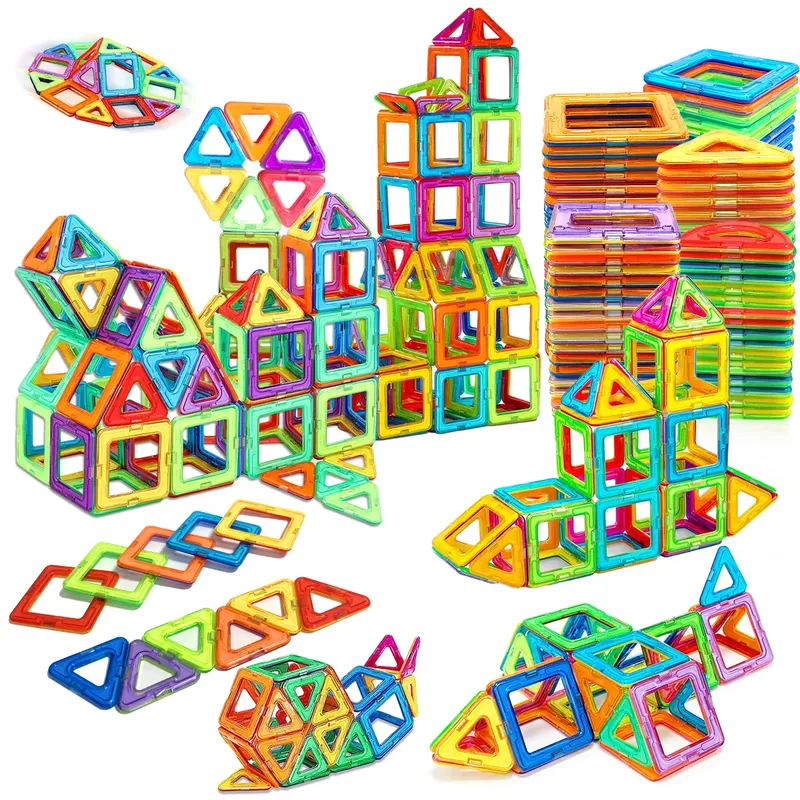 Magnetische Bausteine DIY Magnete Spielzeug mittelgroße STEM Spielzeug Konstruktionsspielzeug Lernen Lernspielzeug Magnetspielzeug