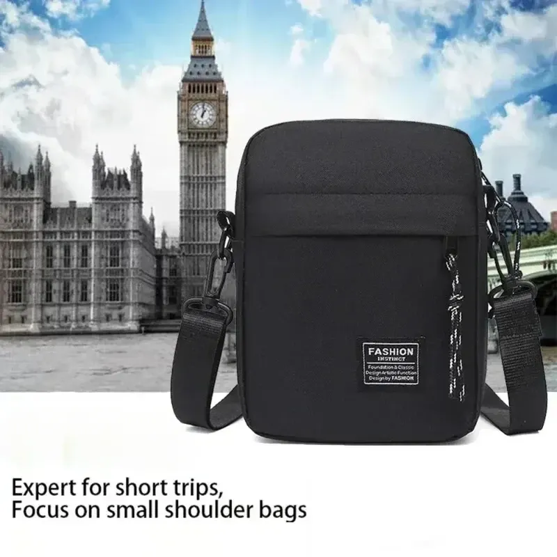 1PC männer Satchel Mode Oxford Tuch Schulter Tasche männer Casual Diagonal Crossover Mode Hand Maschine Kleine Quadratische tasche