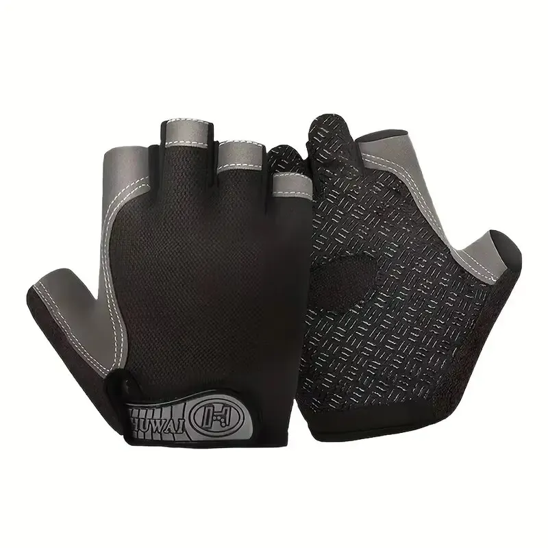 Unisex-Sport-Halbfingerhandschuhe für Radfahren und Bergsteigen im Freien, atmungsaktive, stoßdämpfende, rutschfeste Fitnesshandschuhe
