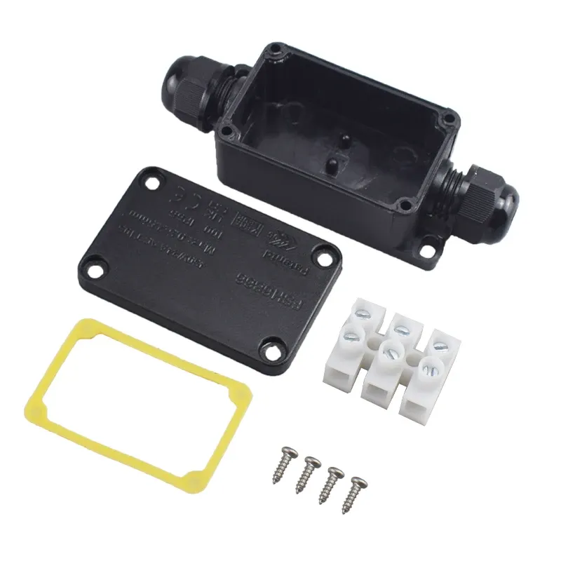 IP66 Wasserdichte Anschlussdose, 2-Wege, 3-Wege, 3 mm-6,5 mm Kabelanschluss, versiegelte, hemmende, elektrische, wasserdichte Box für den Außenbereich