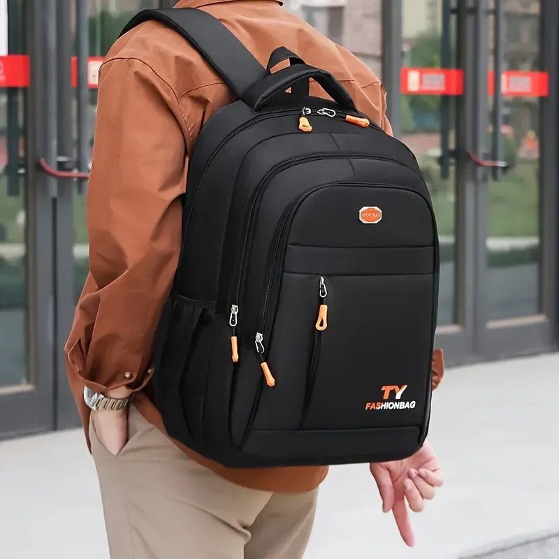 1-teiliger Herrenrucksack, wasserdichter Freizeitrucksack mit großer Kapazität, verstellbarer Computerrucksack