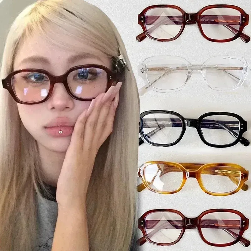 Retro Quadratische Myopie Brille Frauen Rot Computer Lesebrille Klar Blau Licht Blockieren Brillen Vintage Dekorative Brille