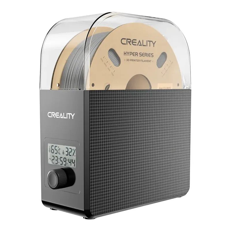 Creality 1 kg Filament Dry Box 2.0 einstellbare Temperatur 45 ℃ -65 ℃   Echtzeit-Feuchtigkeitsüberwachung, Heißluftheizung, 0–24 Stunden Einstellung