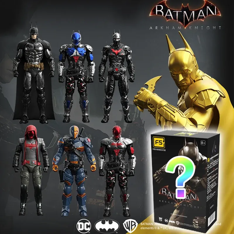 Neue F5 Batman Arkham Knight zusammengebaute Modell Blind Box 7 stil 10 cm Action-figuren Sammlung Hobby Modell Ornamente Jungen Spielzeug geschenk