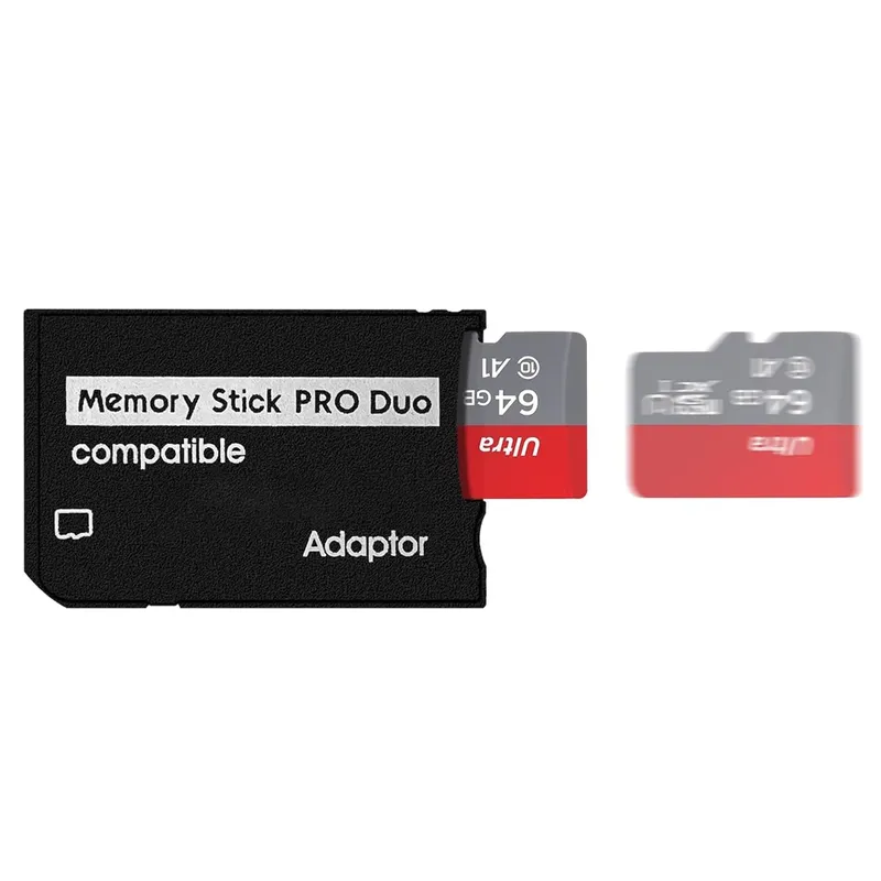 TF zu MS Memory Stick Pro Duo Adapter Kartenleser für PSP SD Kartenkonverter für Sony PSP 1000 2000 3000 Gaming Zubehör