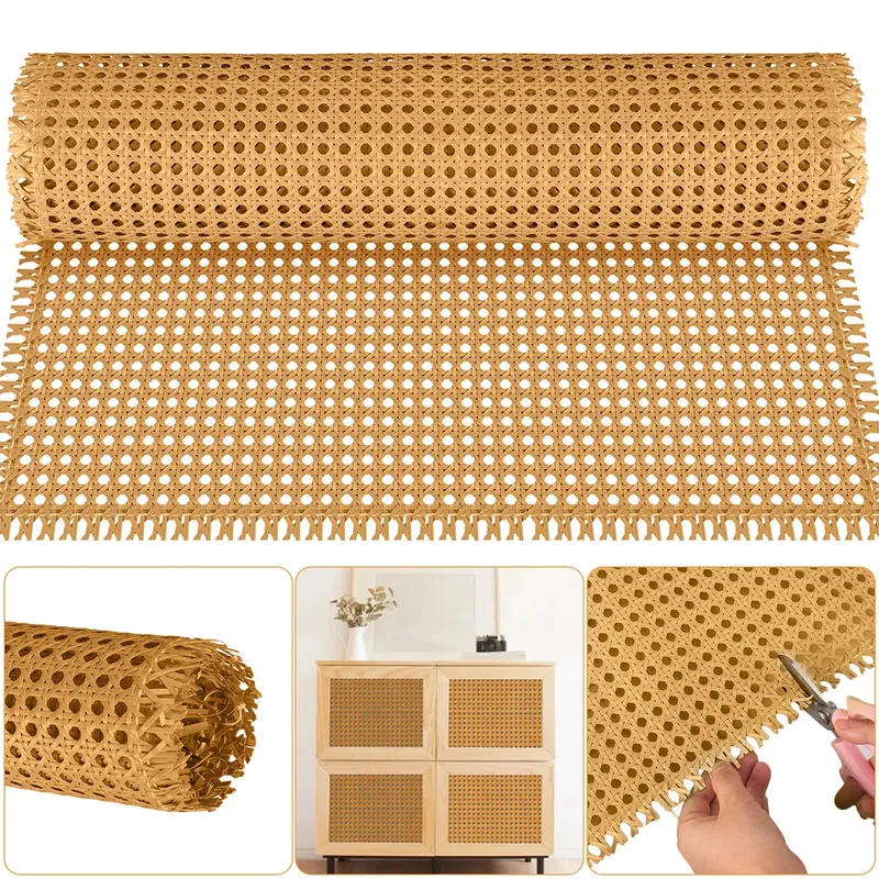 40–55 cm breites Kunststoffgewebe, indonesisches Rattan, Rolle, Wanddekoration, Möbel, Reparatur, Stuhl, Tisch, langlebig