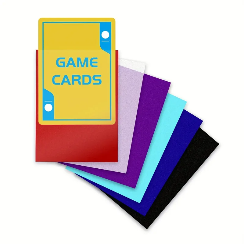 100 Stück Kartenhüllen, matte Kartenhüllen für Sammelkarten in Standardgröße, kompatibel mit Magic Yugioh und TCG-Karten 6691