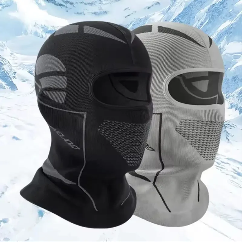 Herren Damen Kälteschutz Thermischer Schal Winter Skimütze Sturmhaube Vollgesichtsmaske Ski Radfahren Jagd Kopf- und Nackenschutz Helmfutter Mütze