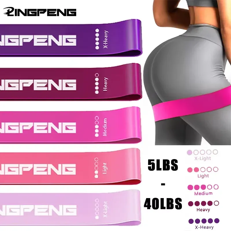 Tragbare Fitness-Trainingsgeräte, Gummi-Widerstandsbänder, Yoga, Fitnessstudio, elastische Zahnfleischstärke, Pilates, Crossfit, Damen, Gewicht, Sport