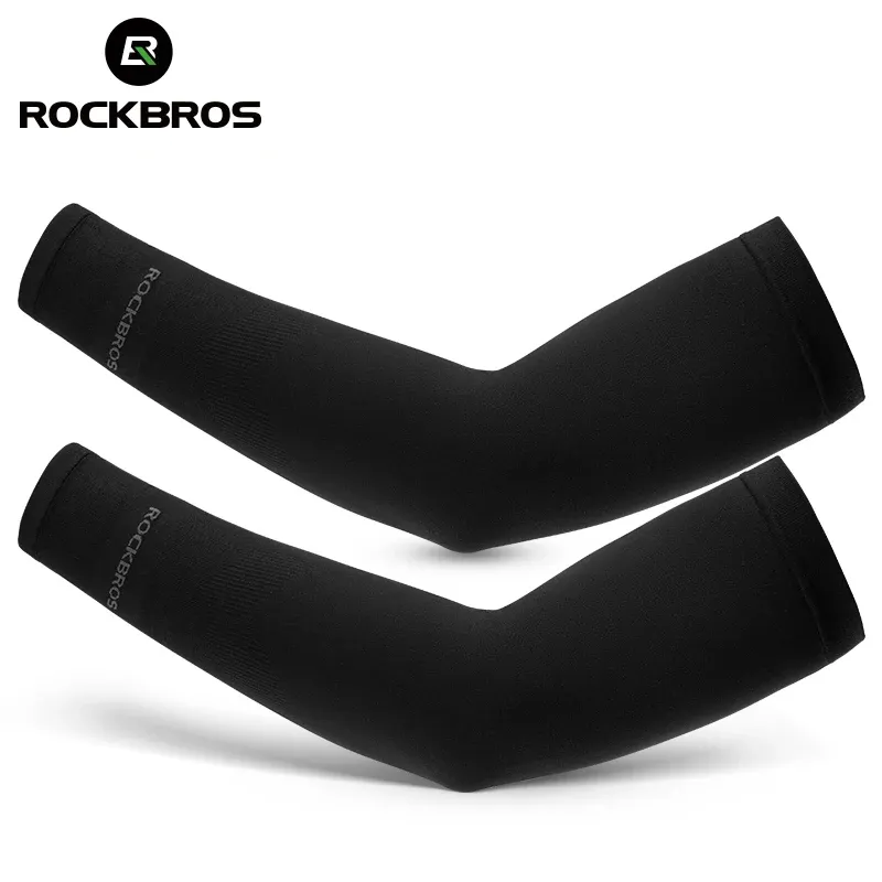 ROCKBROS Eisseide Fahrradärmel Sommer Atmungsaktiv Radfahren Armschutz Outdoor Sonne UV-Schutz Sport MTB Rennrad Ärmel