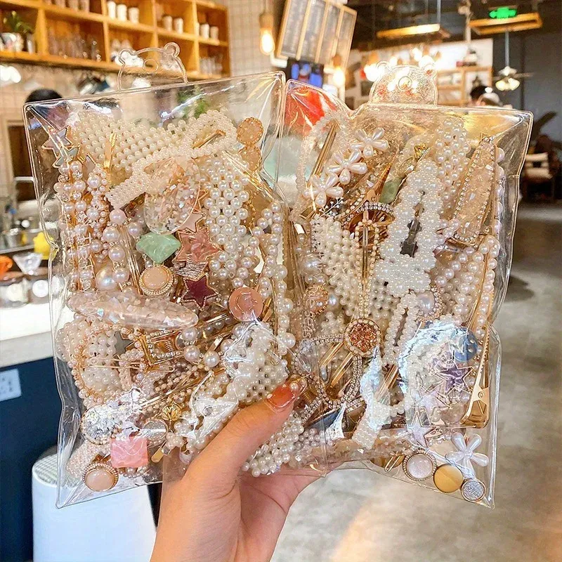 10 Teile/satz Damen Mode Haar Zubehör Hochwertige Harz Haar Clips Geeignet Für Den Täglichen Urlaub Tragen Mädchen Schmuck Haar Clip
