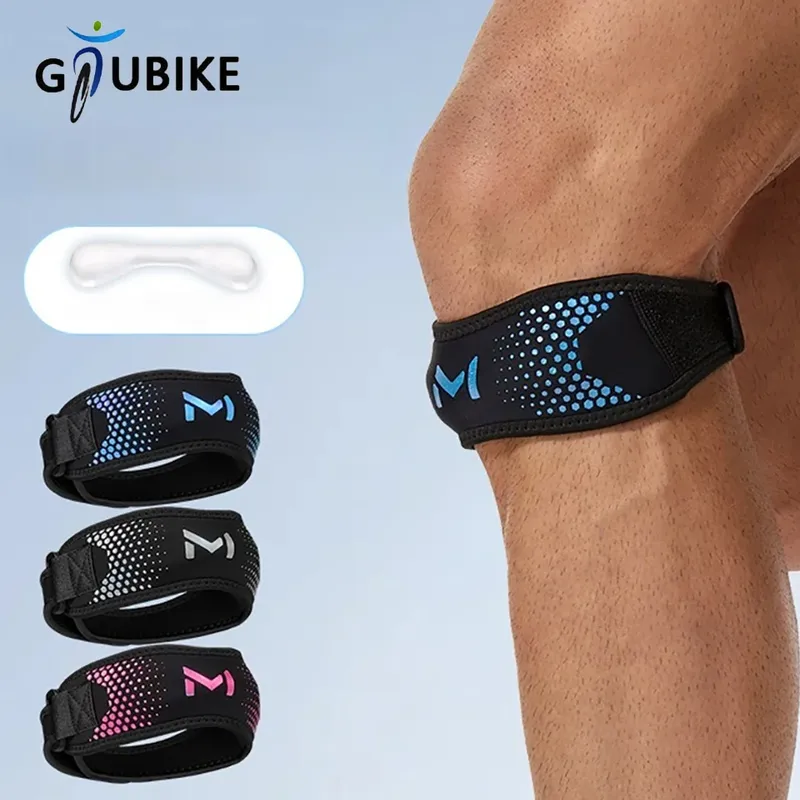 GTUBIKE 1PC Patella Knie Strap Einstellbare Knie Brace Patellar Sehne Stabilisator Unterstützung Band für Fußball Basketball Laufen Jumpe
