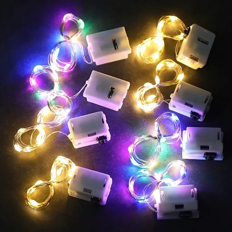 LED-Lichterkette, Knopfbatterie, Lichterkette, Weihnachten, Hochzeit, Neujahr, Schlafzimmer, Wohnzimmer, Garten, Dekoration, Girlande