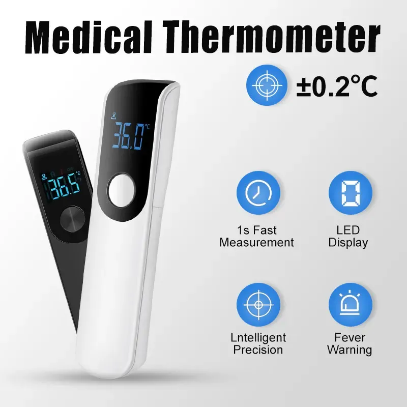 Medizinische Temperatur Infrarot Thermometer Stirn Digitale Berührungslose Thermometer LED Display Fieber Messen Werkzeug Für Baby Erwachsene