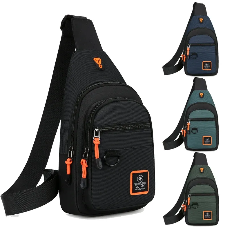 Herren Freizeit Outdoor Wandern Fahrrad Umhängetasche, wasserdichte Sport Umhängetasche, Reiserucksack, Herren Brusttasche, Umhängetasche