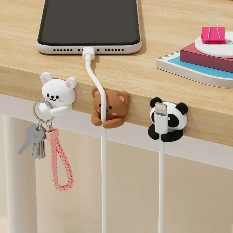 Desktop Kabel Organizer Halter Wickler Clips Schreibtisch Selbstklebende Handy Datenkabel Management Draht Kabel Halter