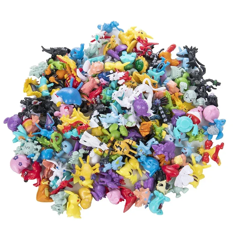 24-144Style Pokemon Anime Figur Pikachu Action Modell 2-3CM Ornamental Sammeln Mini Modell Puppe Spielzeug Kinder Weihnachten geschenke