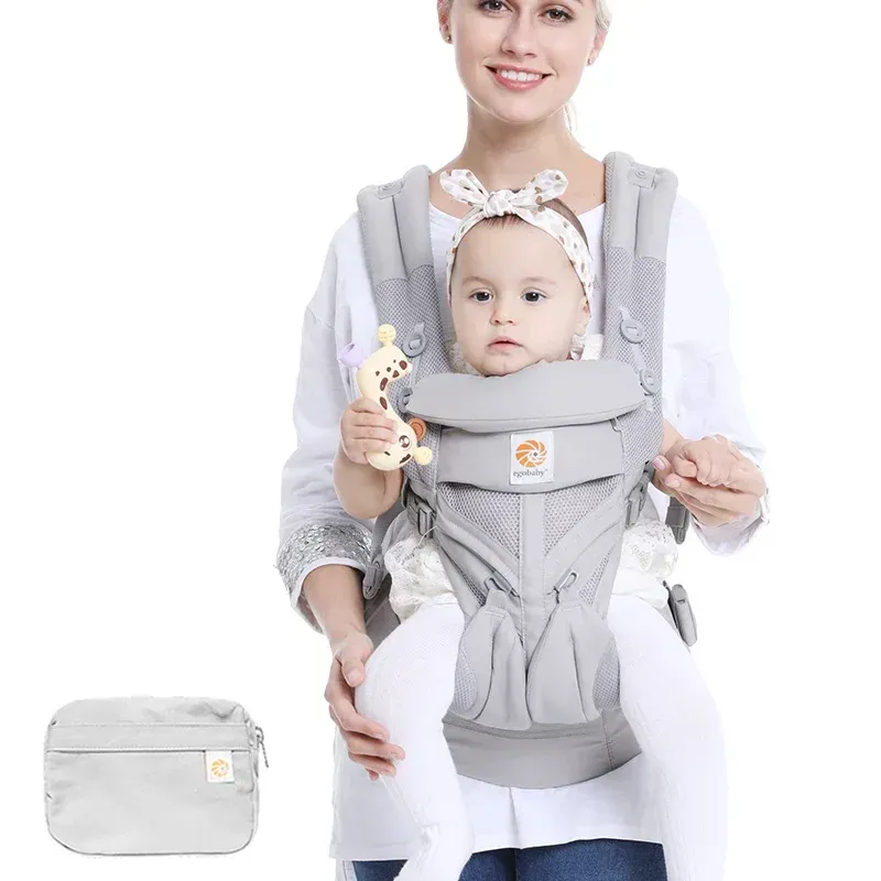 Egobaby 360° Omni Babytrage, Baumwolle, atmungsaktiv, ergonomisch, Rucksäcke, Halter, Schulter, Taillengürtel, Sling-Hosenträger