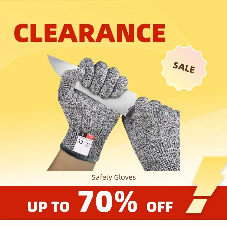 Clearance_Grade 5, schnittfeste Handschuhe für die Küche, HPPE, kratzfestes Glasschneiden, Sicherheitsschutz für Gärtner_Continuous u