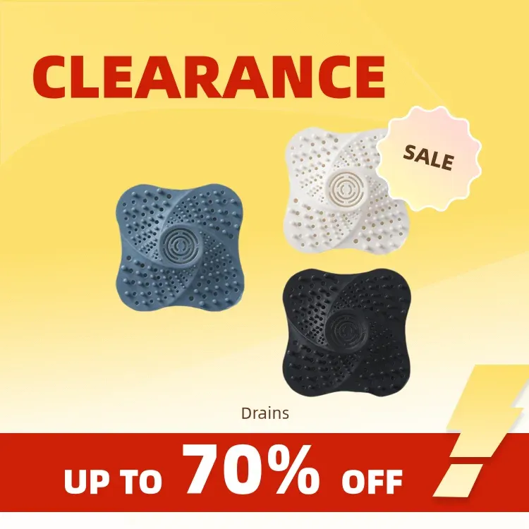 Clearance_Anti-blockierender Haarfänger und Stopfen, Stopfen, Falle, Dusche, Bodenablauf, Abdeckungen, Waschbecken, Sieb, Filter, Badezimmer, Küche, Zubehör