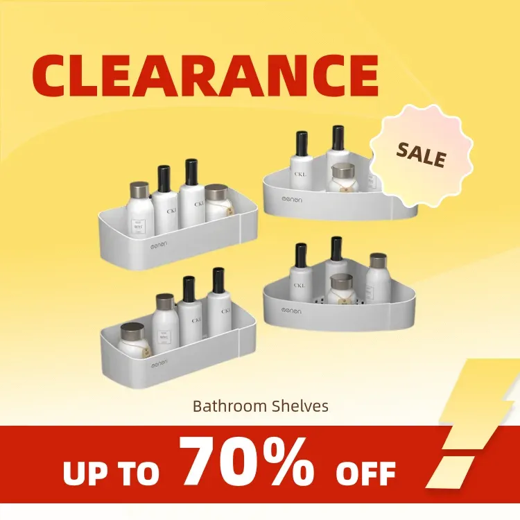 Clearance_MENGNI Eckregale für Badezimmer, Küchenaufbewahrung, Organisationsregal, Wandmontage, Shampoo, Duschregal, Badezimmerzubehör