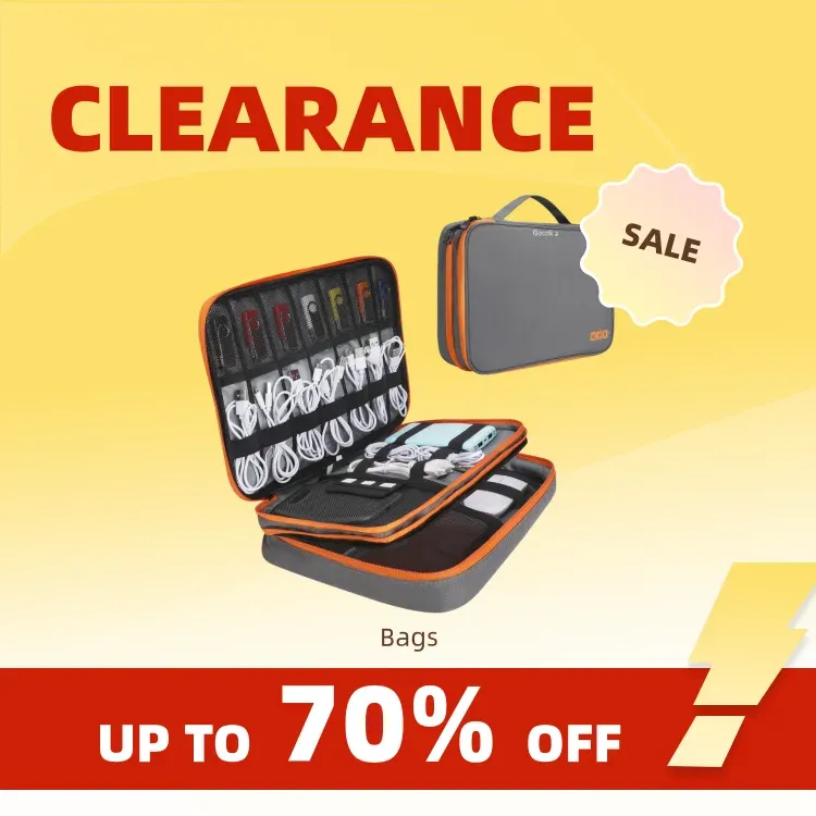 Clearance_Tragbare Reiseetui für elektronische Accessoires, Kabel-Organizer-Tasche, Gadget-Tragetasche für iPad, Kabel, Strom, USB-Flash-Laufwerk