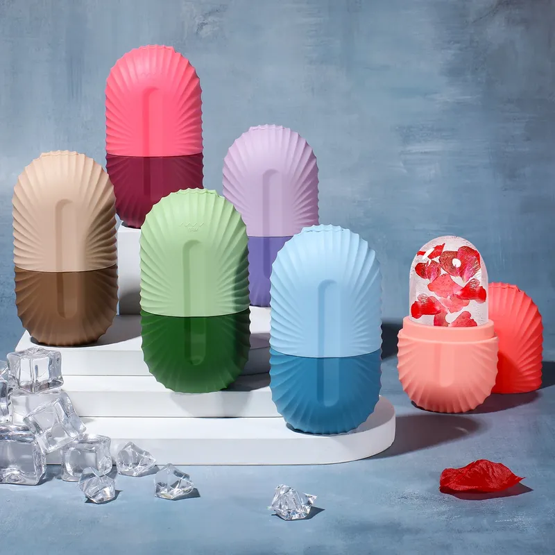 Eis Gesicht Roller Eiswürfel Schönheit Massage Silikon Eis Form Für Augen Schwellungen Eis Gesichts Roller Schrumpfen Poren Multifunktionale form