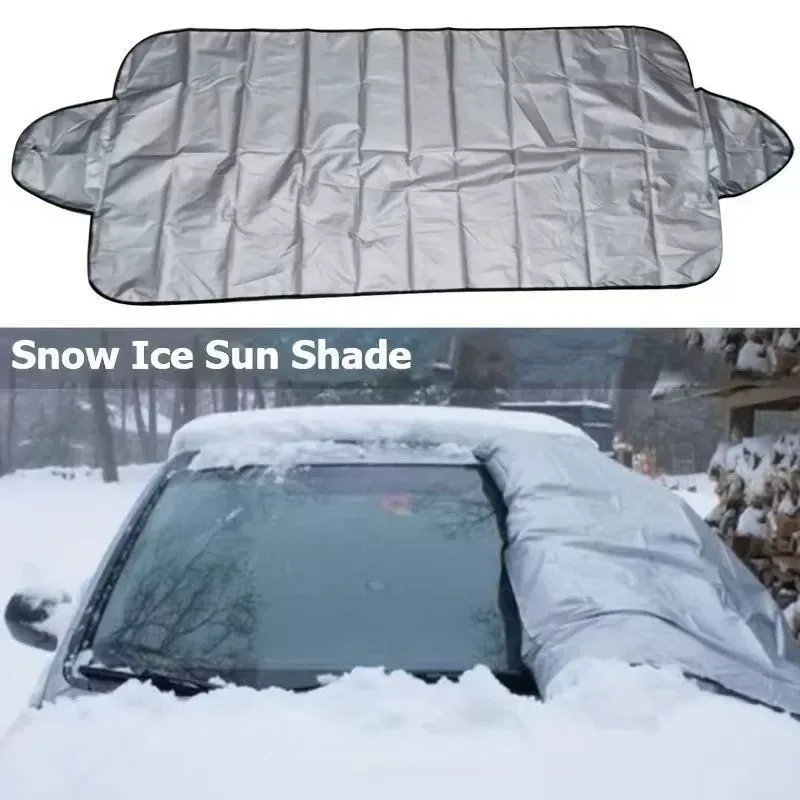 Universelle Auto-Windschutzscheiben-Schneedecke – Frost Ice Regen- und Sonnenschutz für die meisten Autos und SUVs, 1 x Auto-Windschutzscheibenschutz