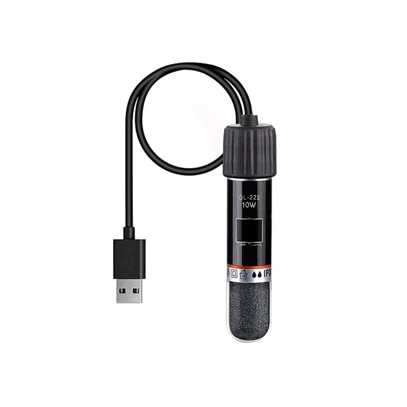 USB Mini Aquarium Heizstab für Small Fish Tank 26 ° C Aquariumheizung mit konstanter Temperatur, tauchfähige Thermostatheizung, 10 W