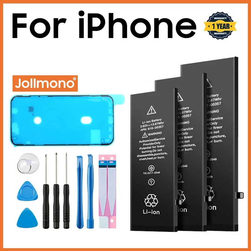 2024 telefon Batterie Für Apple 5 6S 7 8plus X Xr Xs Max 11 12 Pro 13 14 plus ersatz Bateria Für iphone 7 batterien