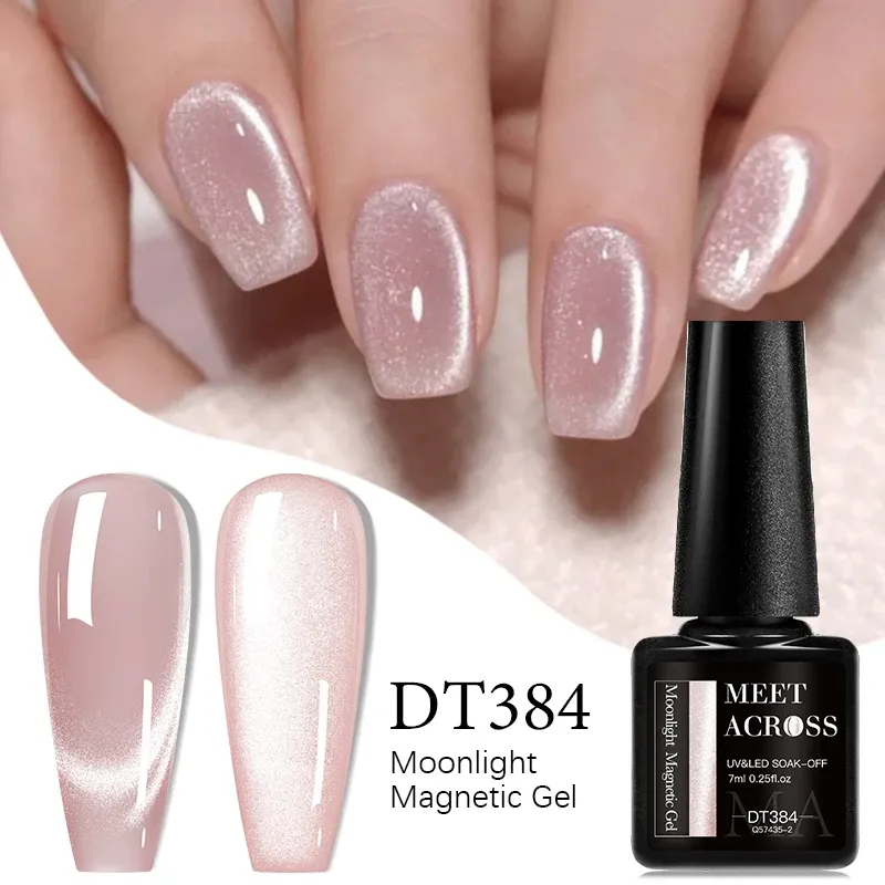 7 ml Katzen-Magnetgel-Nagellack, Rosa, Silber, semi-permanentes Glitzer-Magnetgel, UV/LED erforderlich, Soak Off Painting Vanrish Design
