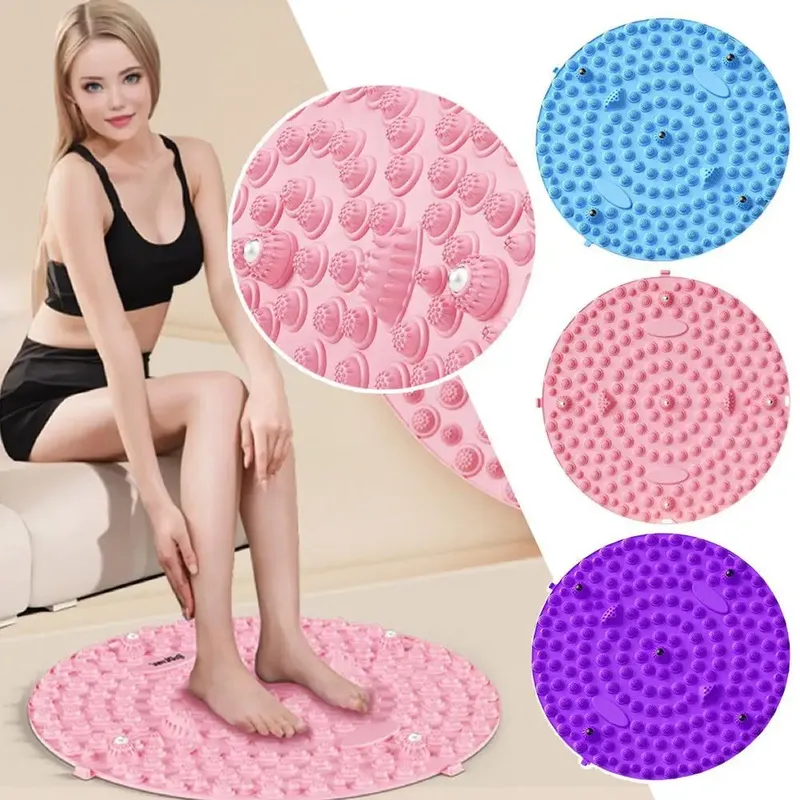 Fuß Yoga Massage Akupressur Bord Matte Muskel Entspannung Runde Übung Matte Fitness Fuß Training Massage Akupressur Matte