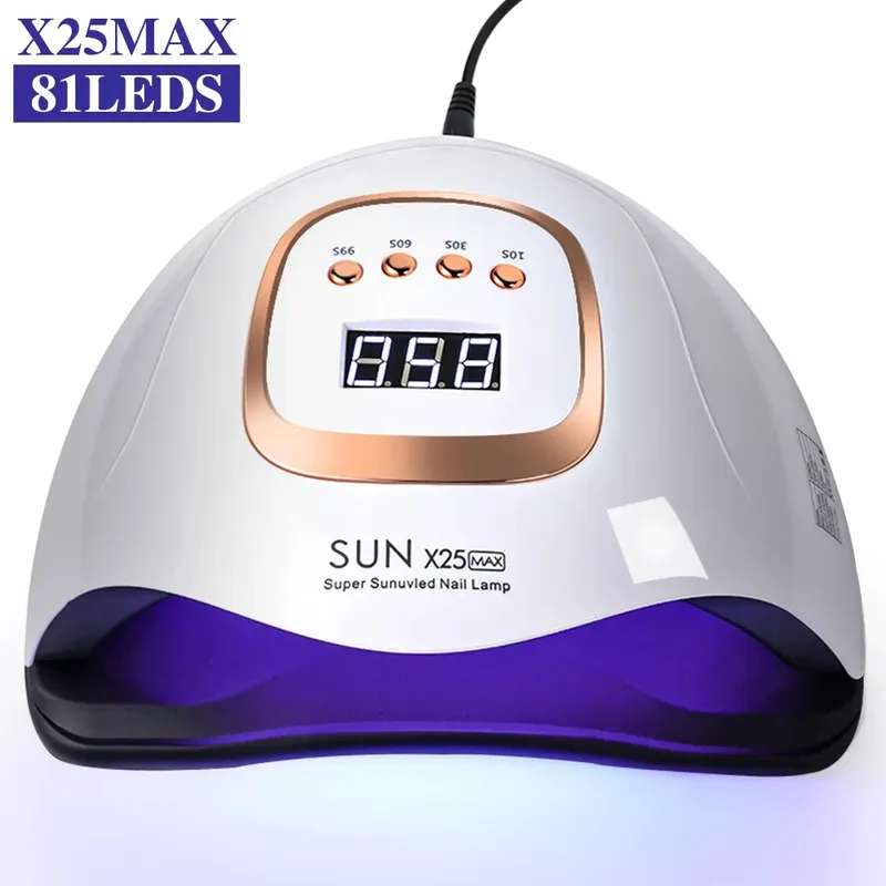 Auto-Sensor-Ein/Aus und 81 LEDs UV-Nagellampe – professioneller Gel-Nagellack-Trockner mit 4 Timer-Einstellungen, schnell aushärtend für die Maniküre