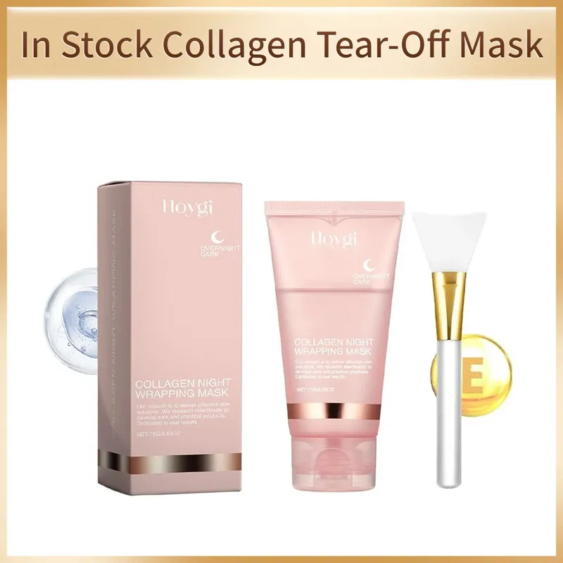 Kollagen Peel Off Maske Gesicht Tiefenreinigung Feuchtigkeitsspendende Schrumpfen Poren Ölkontrolle Feuchtigkeitsspendende Gesichtsmaske Schönheit Gesundheit Hautpflege
